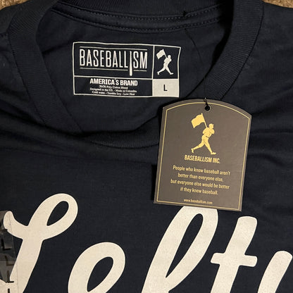 Baseballism Lefty Pride Navy Blue Shirt - L
