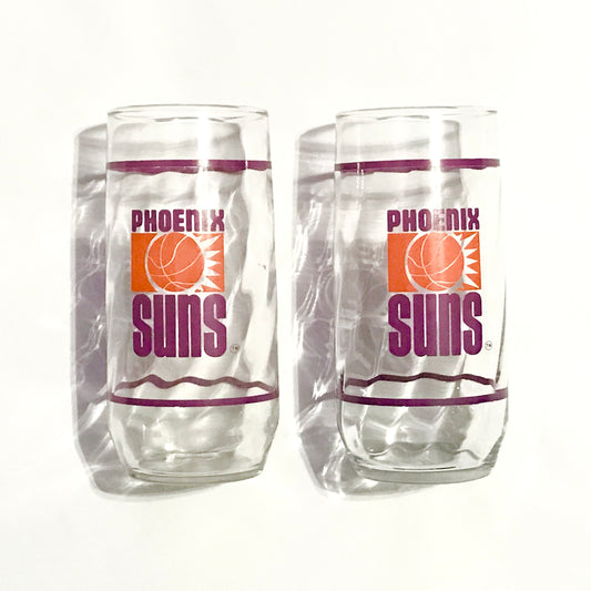 Vintage Phoenix Suns Logo Drinking Glass