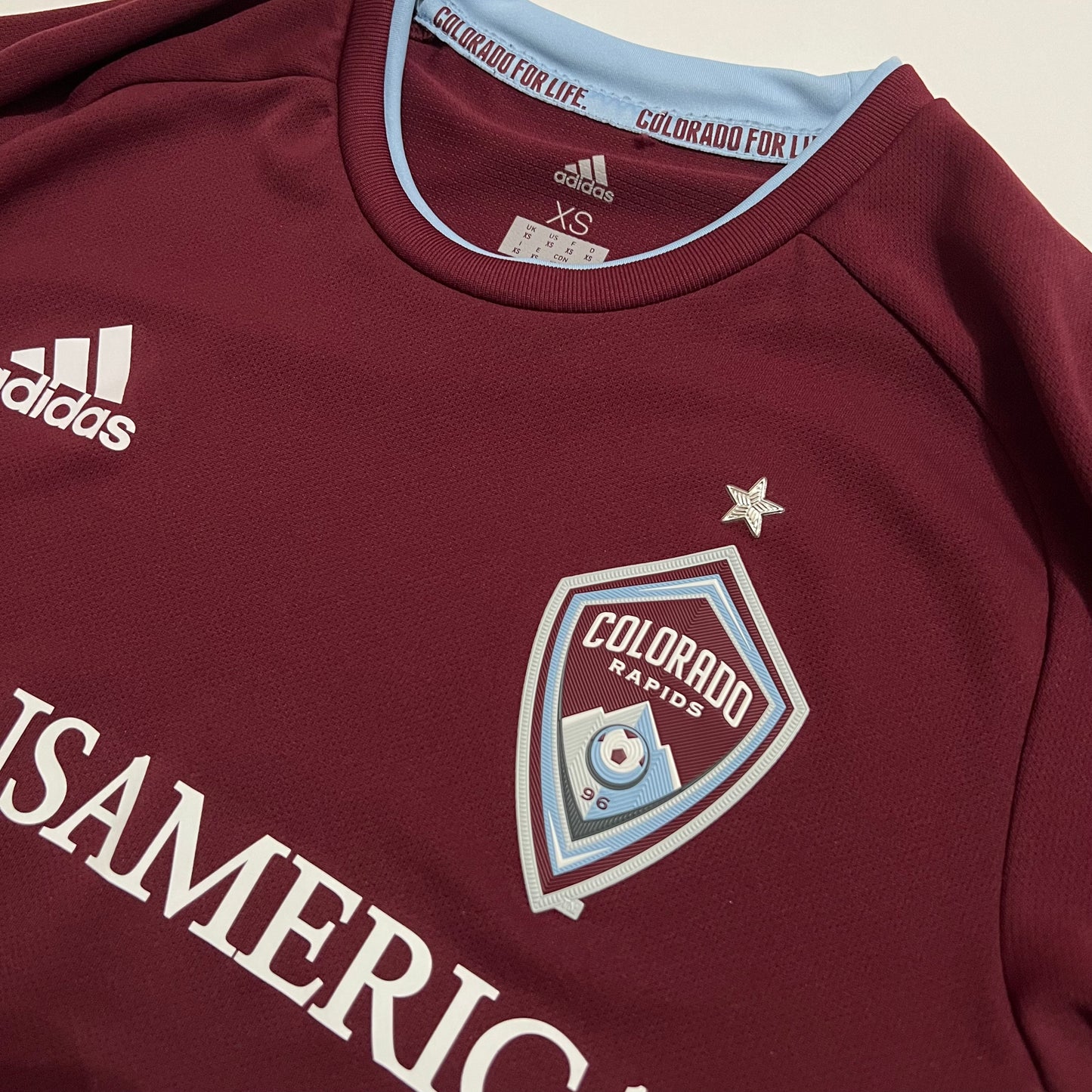 Colorado Rapids Burgundy MLS Adidas Climacool Jersey - XS