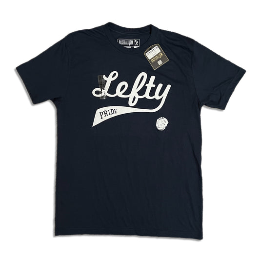 Baseballism Lefty Pride Navy Blue Shirt - L