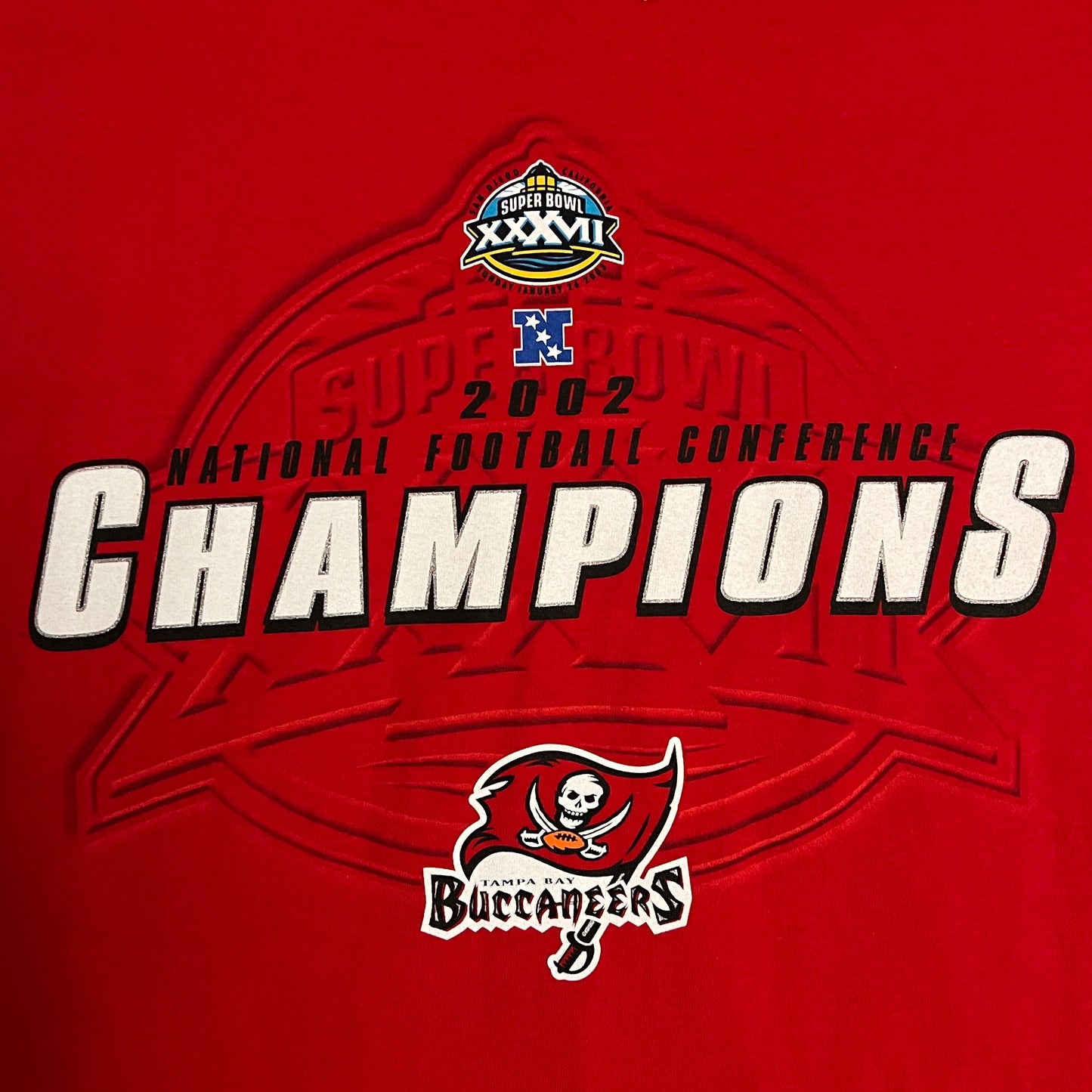 Tampa Bay Buccaneers 2002 NFC Champs Shirt - XL