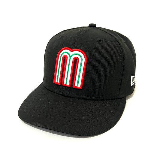 Team Mexico World Baseball Classic Black New Era Fitted - 7 3/8