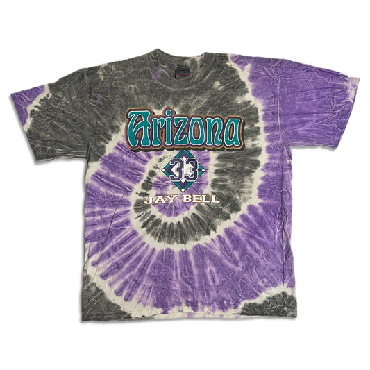 Vintage 2000 Jay Bell Arizona Diamondbacks Tie Dye Shirt - XL