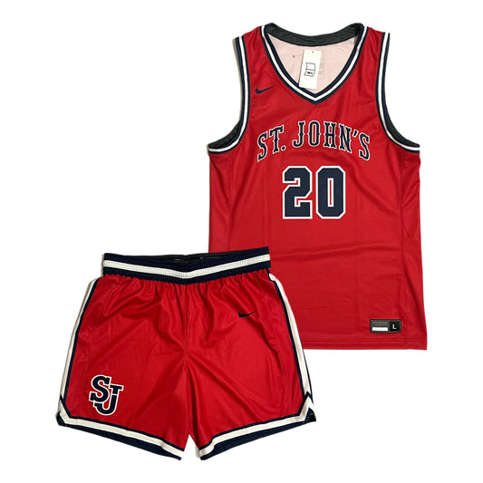 St. John’s Red Storm Nike Sample Basketball Uniform - L