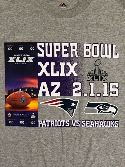 Patriots Super Bowl XLIX Shirt - L $